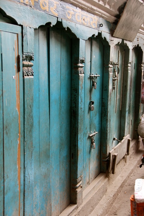 Triple locks.  Wonder what's inside?