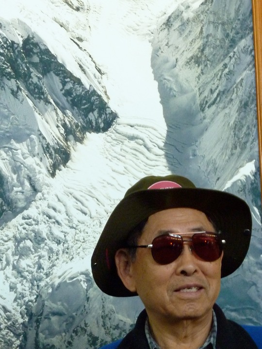 Andy contemplates a climb