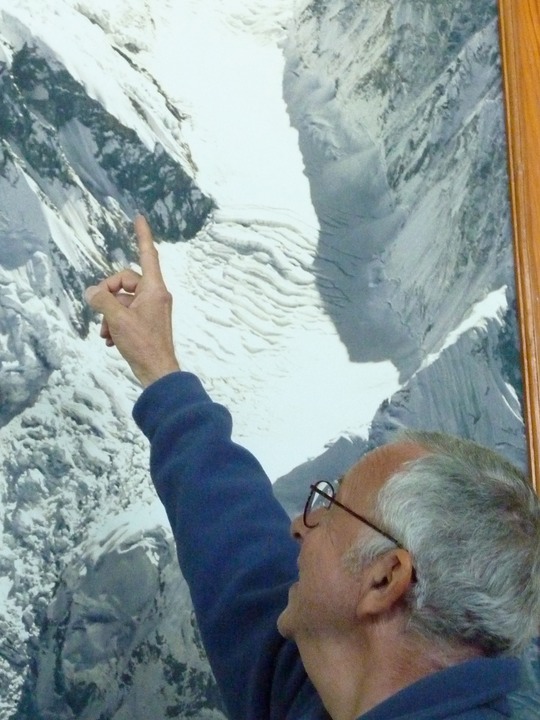 I'm going up this slope, says Harvey