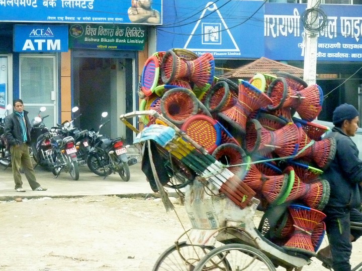 Hauling stools to market